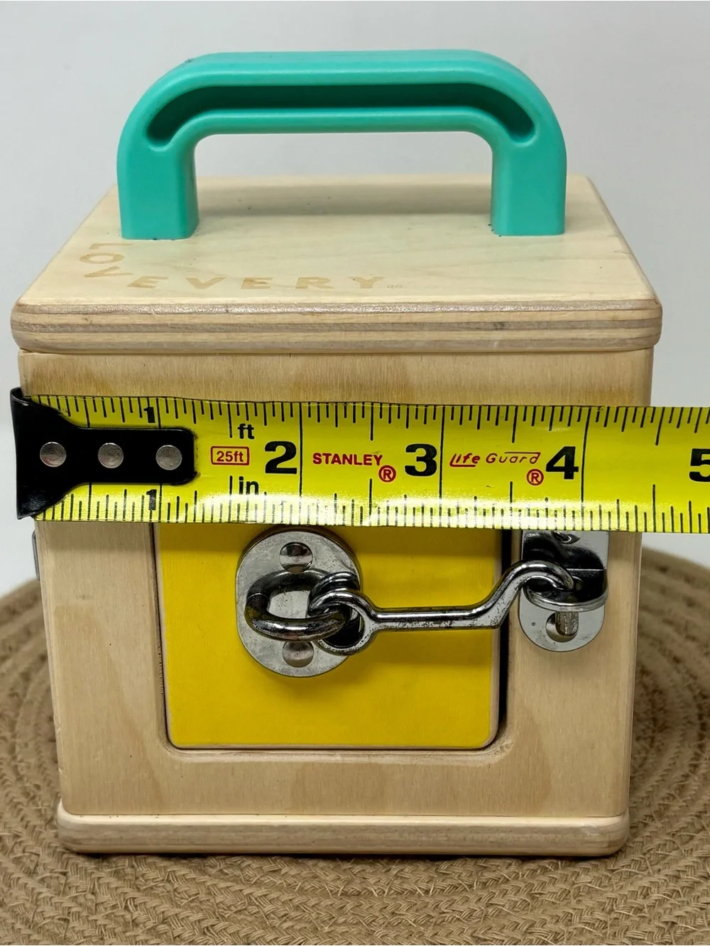 Lovevery Wooden Latches Lock Box The Realist Montessori Learning Portable Toy